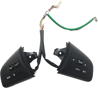 Car Steering Wheel Button Switch Cruise Control Switch Audio Button Compatible with Mazda 3 2010 Cx-5 Cx-7