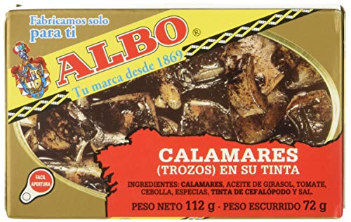 Albo - Calamares en su tinta, 112 g (Pack of 12)