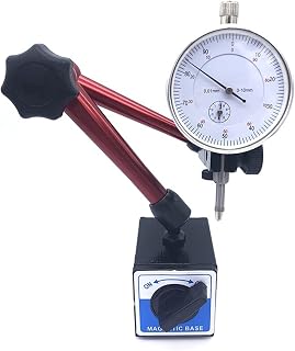 Indicador de cuadrante Altura 350 mm Big universal Flexible Flexible Magnética Herramentadora de soporte de soporte de base y 0-10 mm 0.01 mm de indicador de dial blanco de 0.01 mm Conjunto de palanca