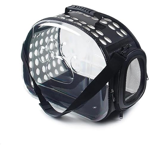 ZLBYXLU猫 ポータブルケージ 猫 ケージ 避難 リュック 猫用 リュック キャリー 犬 換気された屋外 ショルダー コンパクト 手提げキャリーバッグ (B,S)