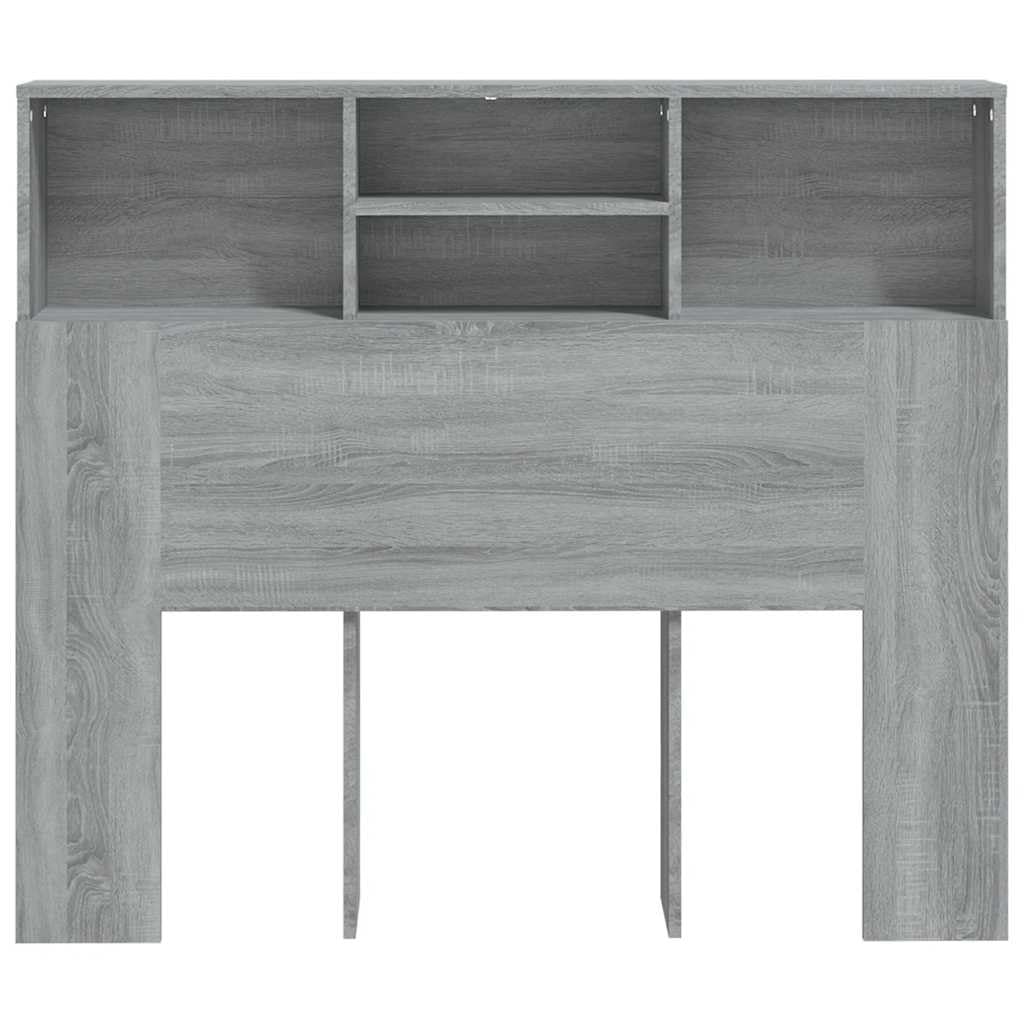 vidaXL Armoire de tête de lit Sonoma Gris 120x19x103,5 cm