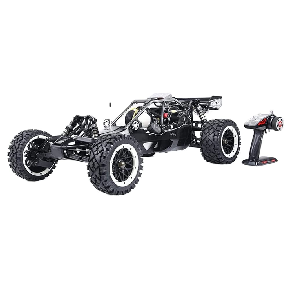 Coche RC Todoterreno A Escala 1:5, Vehículo De Alta Velocidad Alimentado por Aceite con Control Remoto De 2,4 GHz, Camión Todoterreno con Motor De 36CC para Adultos