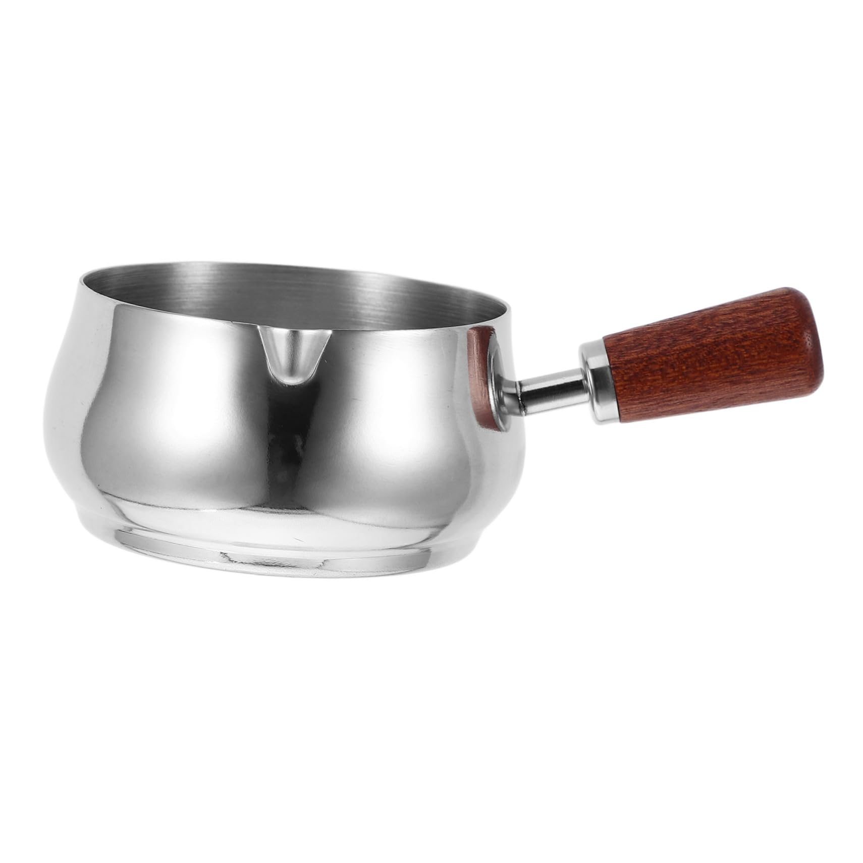 ULTECHNOVO Small Sauce Pan 180ml Mini Milk Warmer Pot Stainless Steel Sauce Cup for Steak Salad Easy Pour Spout