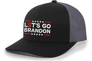 Trenz Shirt Company Let's Go Brandon FJB Mens Embroidered Mesh Back Trucker Hat Baseball Cap