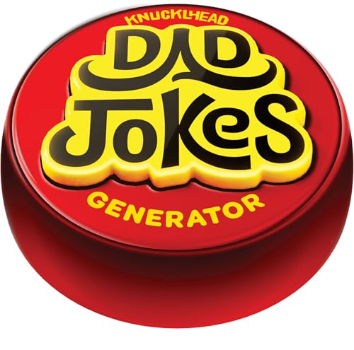 Dad Jokes Button - Father's Gift - Features 50+ Funny Dads Joke - Gift for Fathers - Birthday Present from Wife, Son, Daughter, Kids - Fun Silly Gag Toy for Men - Funny Gifts for Adults - Dad Presents