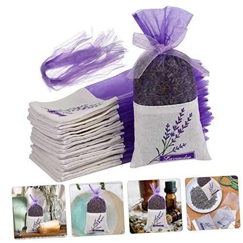 30 bolsas aromáticas de lavanda color lila miniatura 4