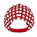 Disney Minnie Mouse Polka Dot Bow Womens Baseball Hat, Red, One Size