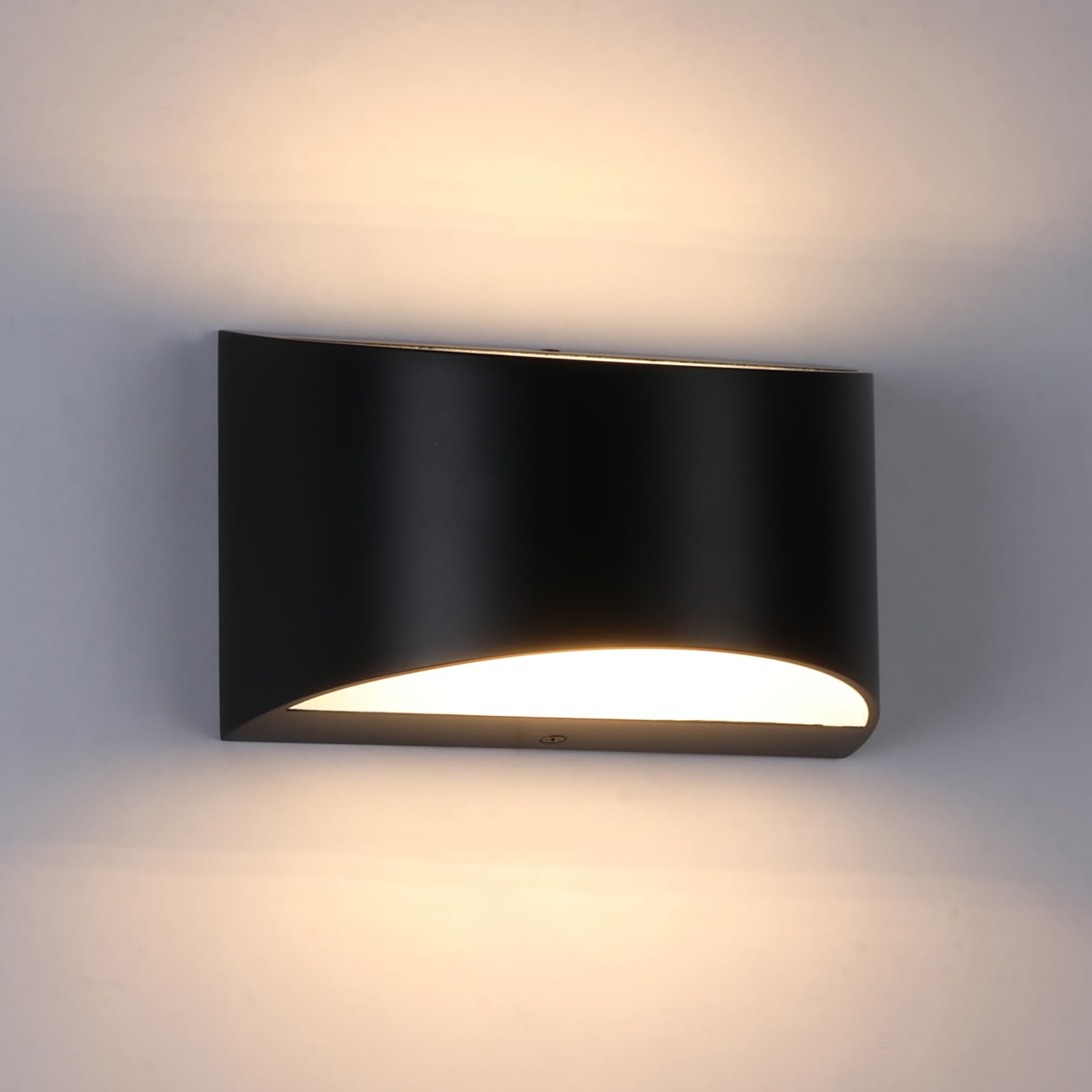 Black Modern LED Wall Sconce (with G9 Bulbs) Hardwired Indoor Wall Lights Up and Down Wall Mount Lamps for Hallways, Bedrooms, Hallways, Living Room 3000K Warm White