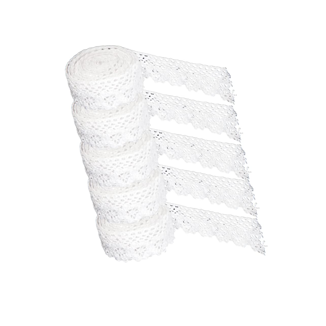 STOBOK 15 Nastro Di Pizzo Bianco Per Decorazioni Fai Da Te Per Matrimonio Compleanni Scrapbooking e Progetti Creativi