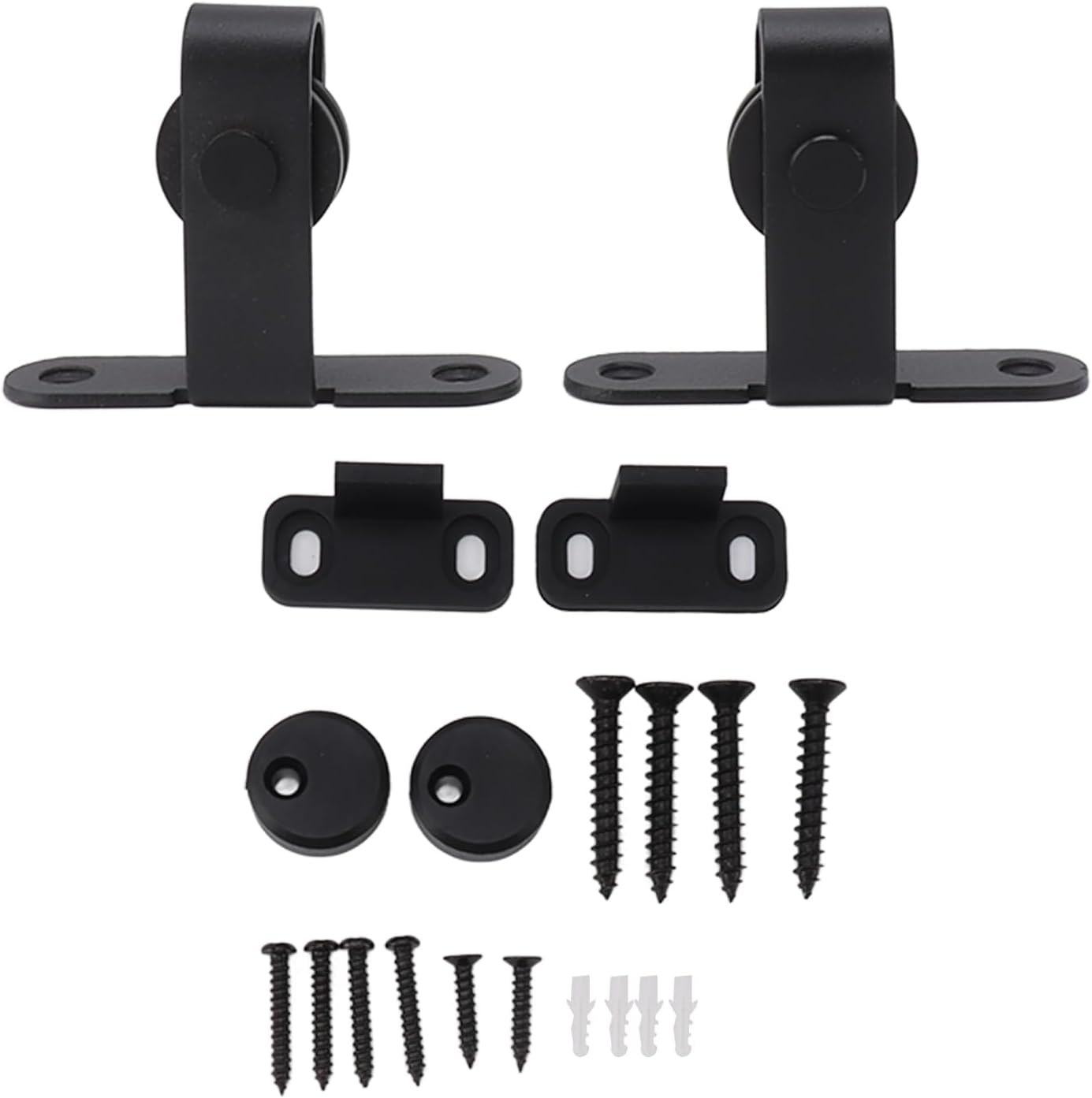 Mini Small Double Barn Door Hardware Track Kit