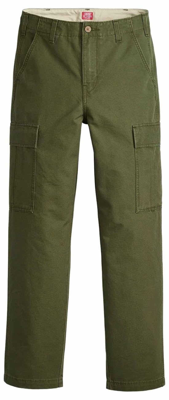 Levi's Xx Cargo Straight Dark Olive Rip Stop, Dark Olive, 30 W/32 L