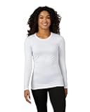 Heat Women's Lightweight Crew Baselayer Top | Form Fitting | Long Sleeve | 4-Way Stretch | Thermal