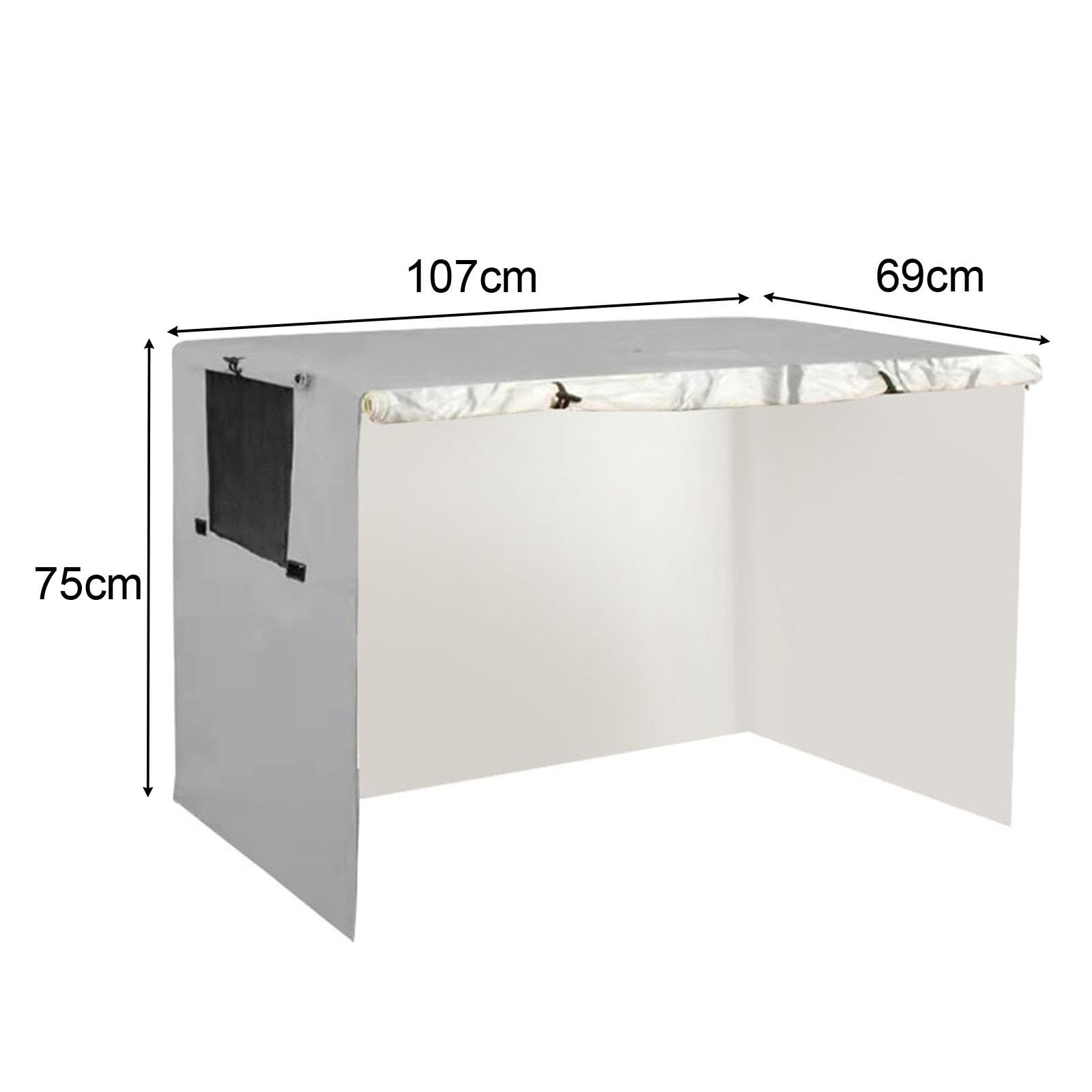 210 Oxford-Stoff-Abdeckung für Haustierhütten, Hundekäfig-Abdeckung für drinnen und draußen, 107cmx69cmx75cm