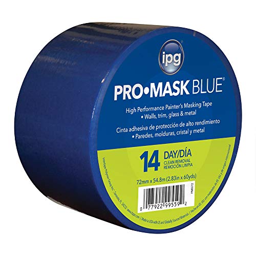Ruban adhésif peintre bleu IPG ProMask PMD72 large de 7,2 cm anti-bavure et anti-UV