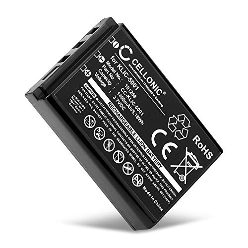 CELLONIC, Batterie pour Caméra, Compatible avec Sanyo Xacti VPC-HD1010, VPC-HD1000, VPC-HD2000A (3.7V, 1400mAh)