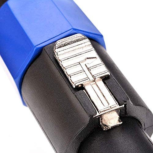 Jojomino Confezione da 2 cavi da Speakon a Speakon, 12 gauge AWG audio per altoparlante DJ chiusura a torsione