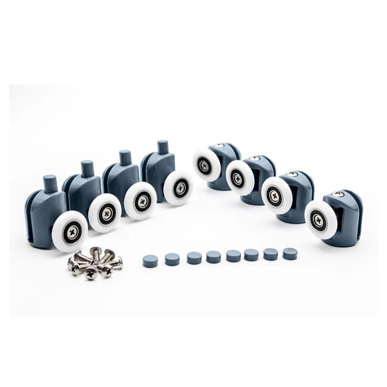 8 Stücke Duschtürrollen 23,0mm/25mm Durchmesser, Home Badezimmer DIY Ersatzteile Für Schiebetüren(23.0mm)