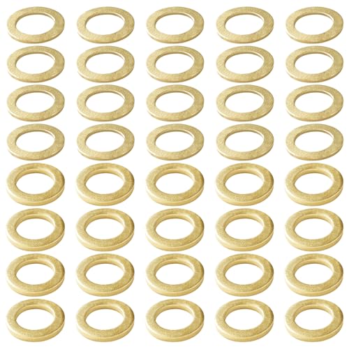 YIXISI 40 Uds 10.2x15x1/2 mm Bisagra de puerta, arandelas para bisagras de puerta, arandelas para puertas, arandelas de puerta, bisagra de puerta, para bisagras de puerta, latón