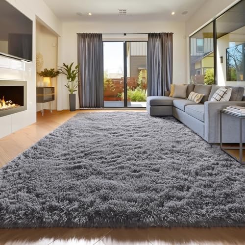 Tapis rustique doux Amdrebio à poils longs épais et moderne - 8