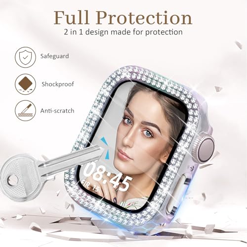 Coque Apple Watch 40mm PC diamant avec protection écran HD - 6