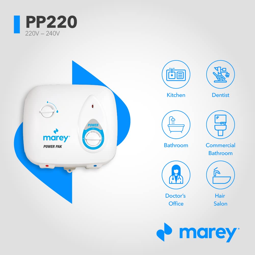 Marey Power Pak Plus Tankless Electric Water Heater, 220 VOLT - Amazon.com