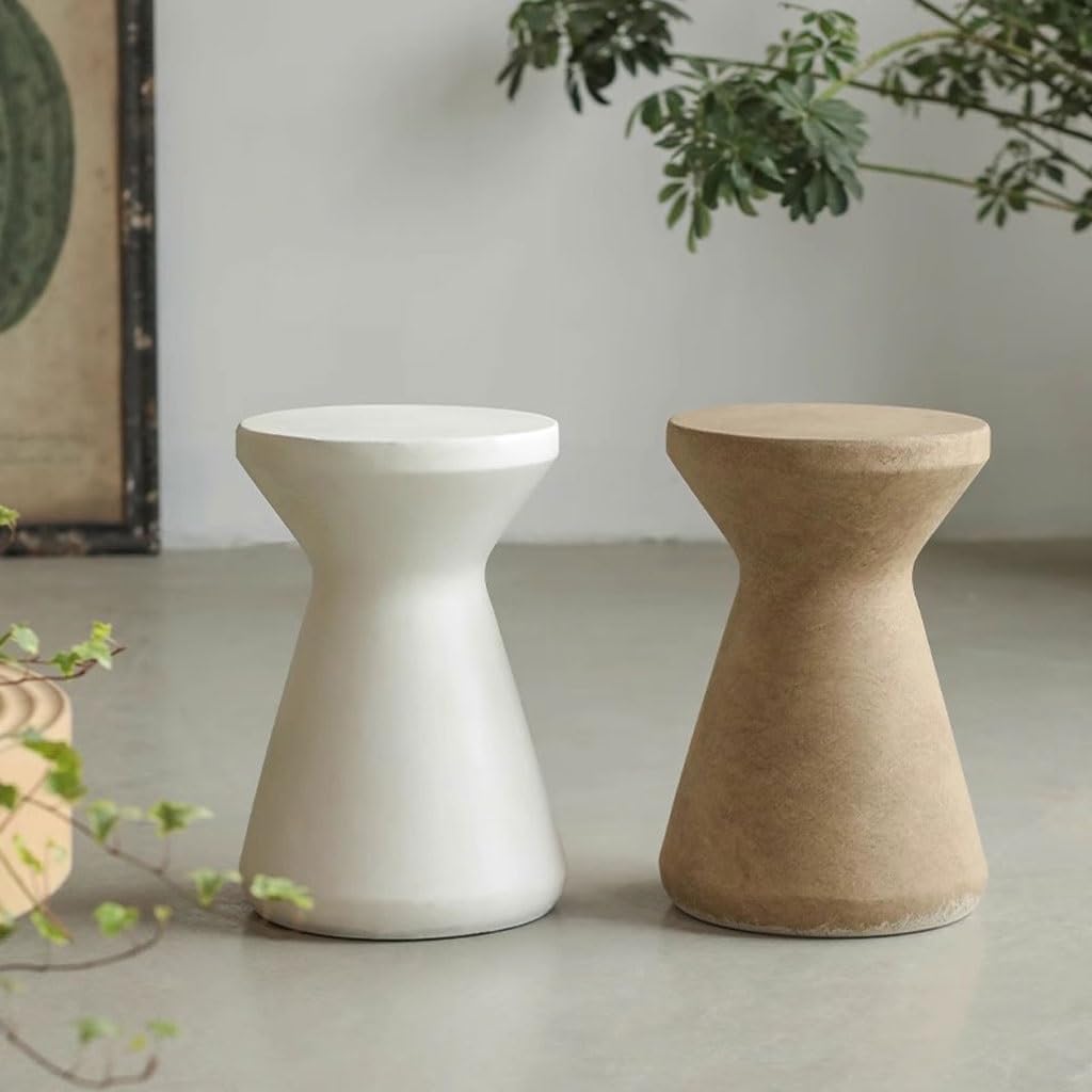 Tiered Plant Stand Indoor Hourglass-shaped Flower Stand Flower Pot Rack Imitation Cement Living Room Balcony Green Plant Potted Plant Rack Outdoor Plant Stands For Patio(B)