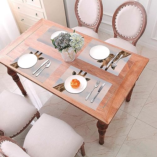 Set de table tissé girafe résistant à la chaleur et lavable - 7