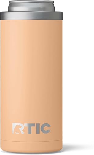 Miniatura 13 de RTIC Skinny - Enfriador de latas delgado, aislado, para cerveza, bebidas, refrescos, con tapa, metal de acero inoxidable, aislamiento de doble pared