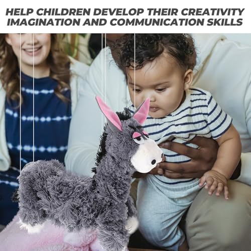 Toyvian Esel-Marionette Weihnachtsspielzeug Holzspielzeug Goodie-Bag-Füller Handpuppe Marionette chinesische Vogelpuppe Eselpuppenspielzeug Tierdesign-Marionette Marionettenkinder Garn