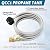 Vicenpal Propane Tank Extension Hose Braided with Gauge and Tank Adapter Converts Pol to Qcc1, Propane Hose Adapter Braided with Gauge for Gas Grill, Stove, Heaters and More Appliances(6 ft)