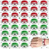 Lot avantageux : 36 grelots de poignet rouges et verts, pour attirer l’attention, créer une ambiance festive et égayer votre fête