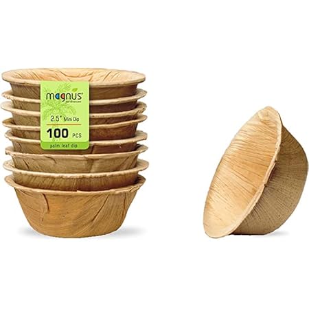 Amazon.com: 5 Ounce Disposable Appetizer Cups, 200 Medium Bamboo ...
