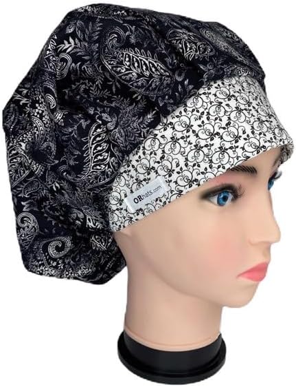 Bouffant Scrub Cap Deep Nights Scrub Hat OR Hats Womens Scrub Caps