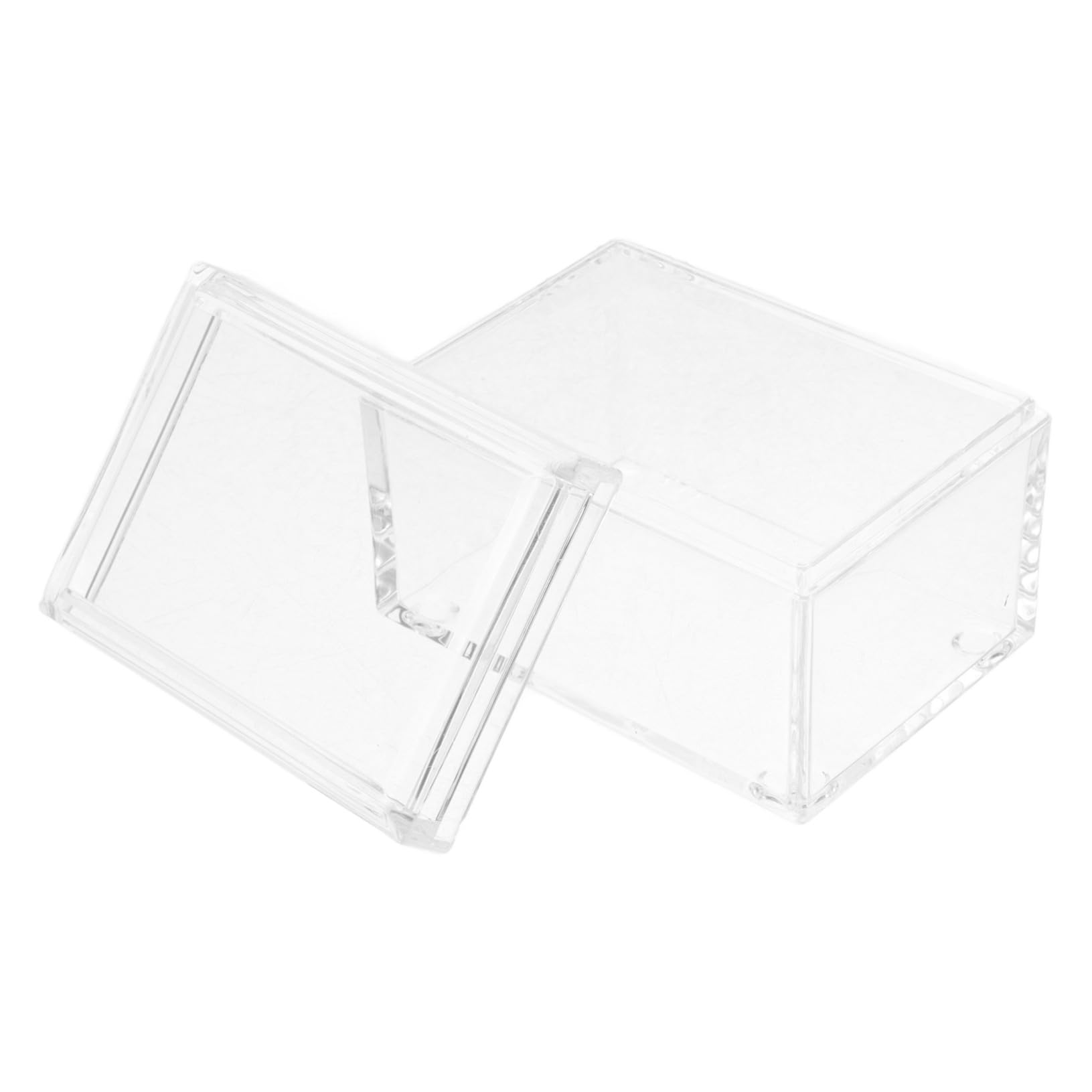 Ciieeo Modern Tea Bag Storage Stylish Acrylic Box Smooth Edges for Office Kitchen Use