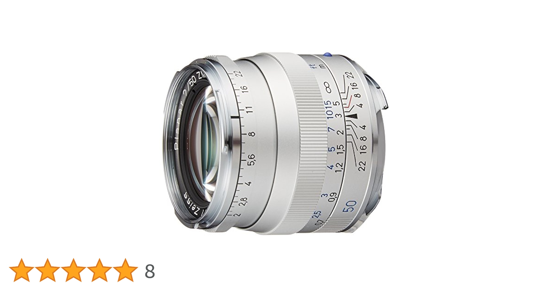 Carl Zeiss Planar T* 2/50 ZM シルバー ZEISS Planar T* 2/50 ZM