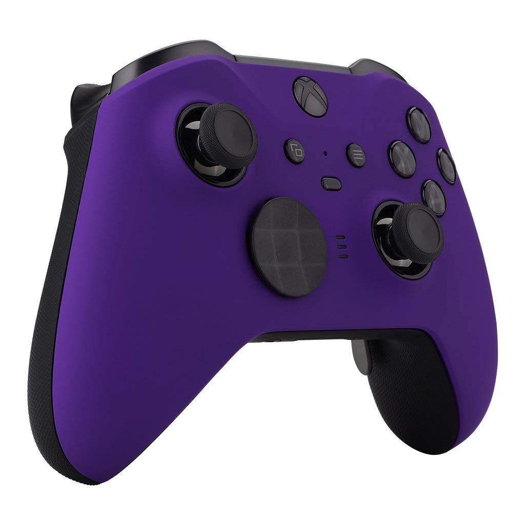 UN-MODDED Custom Controller Compatible with Xbox ONE Elite Series 2 (with 3.5 Jack) for All Major Shooter Games… (Multiple Designs Available) (Soft Touch Purple)
