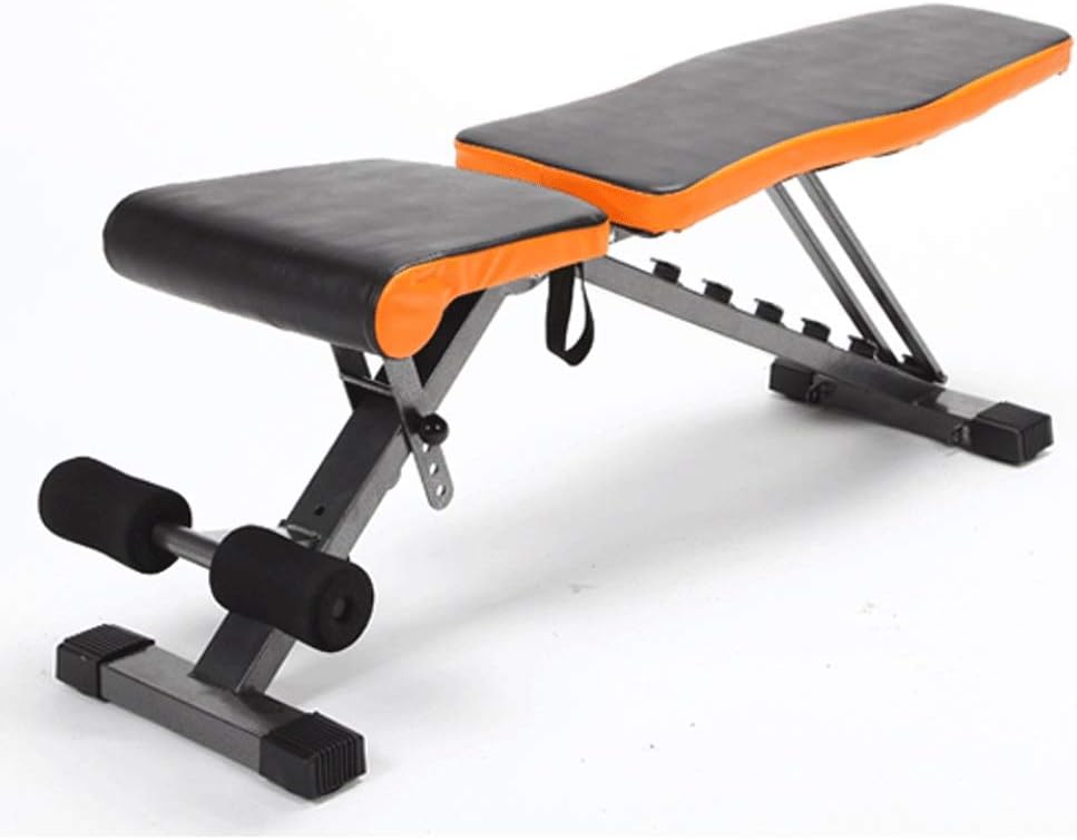 Gym Weight Bench Adjustable Weightlifting Bed 660lbs Capacity Incline Decline Weight Lifting Workout Bench Home Gym Multi-Position Utility Bench Strength Training Benches (Color : Medium)