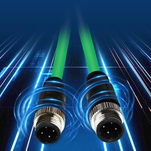 Cable Ethernet Industrial CAT5e M12 4 Pin Macho 2 m miniatura 6