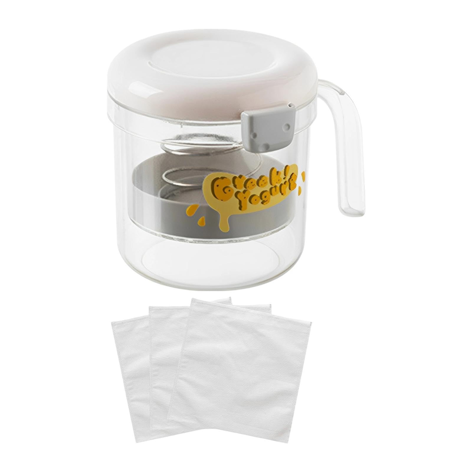 Yogurt Strainer with Fine Mesh Home Use Stainless Steel Spring Yogurt Filter White|Home & Garden| Kitchen Dining & Bar| Small Kitchen Appliances| Yogurt Makers-image-32