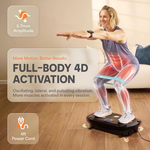 Image of Lifepro Rumblex 4D Vibration Plate Exercise Machine with 7 Training Modes
