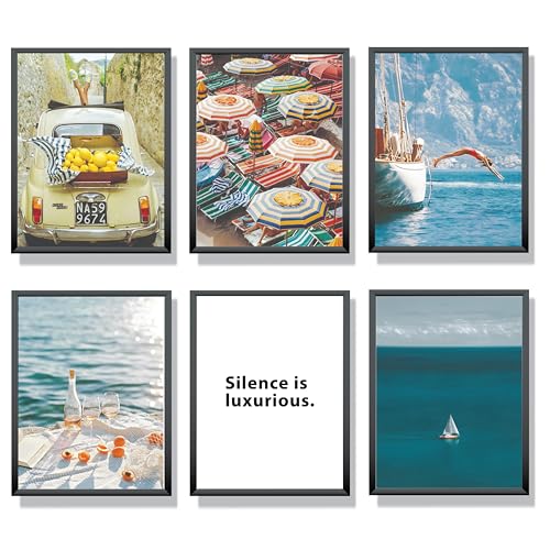 Winund Set di 6 Stampe da Parete 30x40 cm – Stampe Quadri Decorative, Poster da Parete Moderni, Quadri per Camera da Letto, Senza Cornice