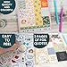 bloom daily planners 40 Page Mega Planner Sticker Pack (1500+ Stickers) - 6” x 9” Bound Ultimate Variety Sticker Book with Foil - Seasons, Celebrations, Holidays, Food, Travel, Quotes & More - Vol. 1
