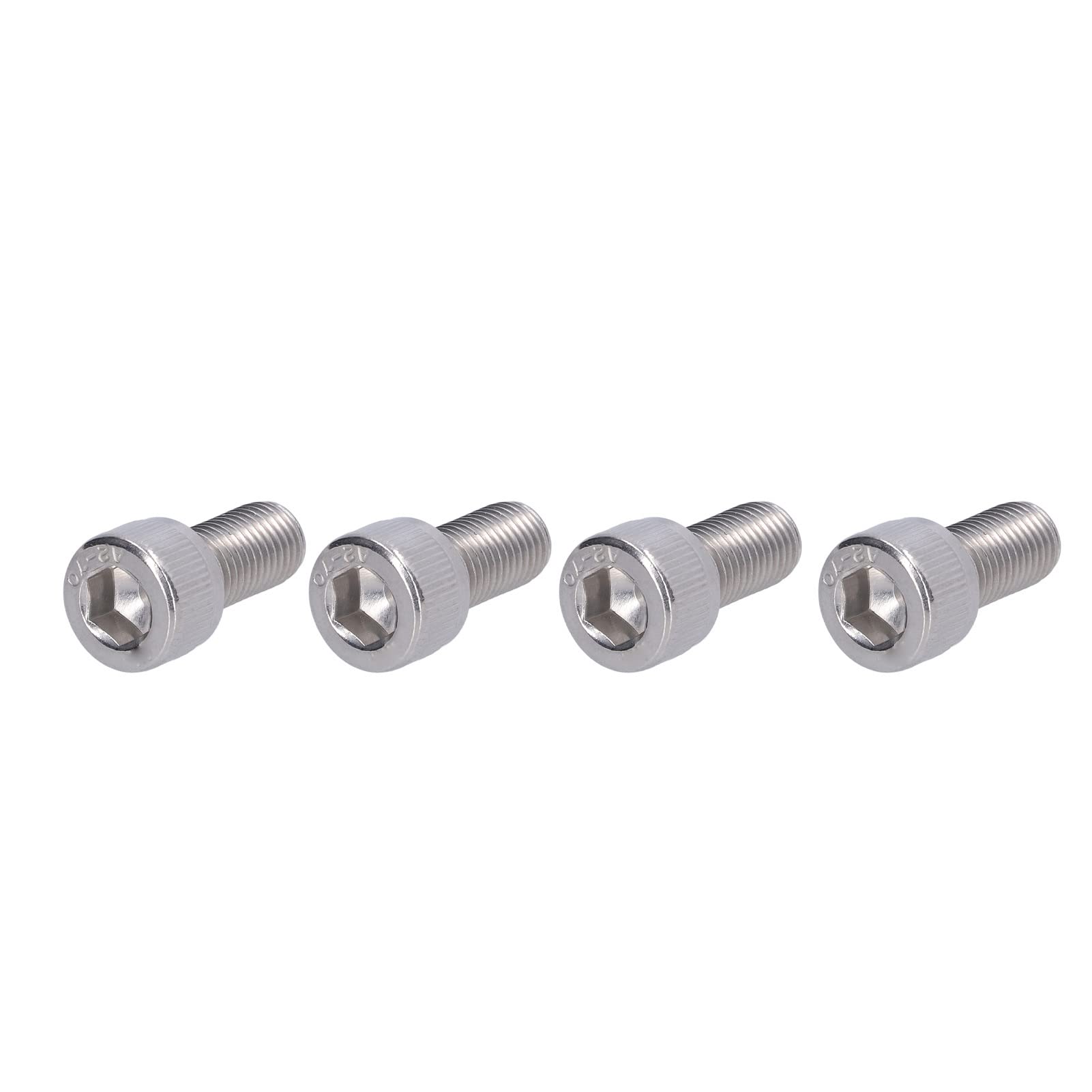 M10X1 25 Schraube M10 1,25 4 Pezzi Bullone Esagonale con Esagono Incassato Vite in Acciaio Inossidabile A2 1,25 Mm Fissaggio a Passo Fine Hardware (M10*20)