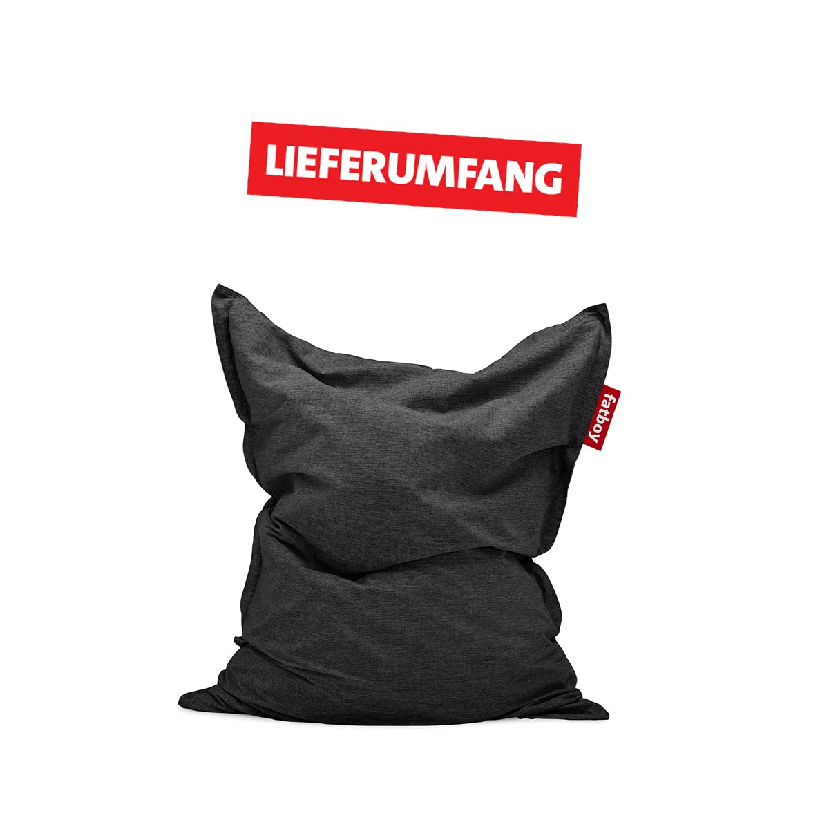 Fatboy® The Original Outdoor Sitzsack | Bean Bag/Kissen/Sessel XXL Classic Outdoor | Grau | 180 x 140 cm