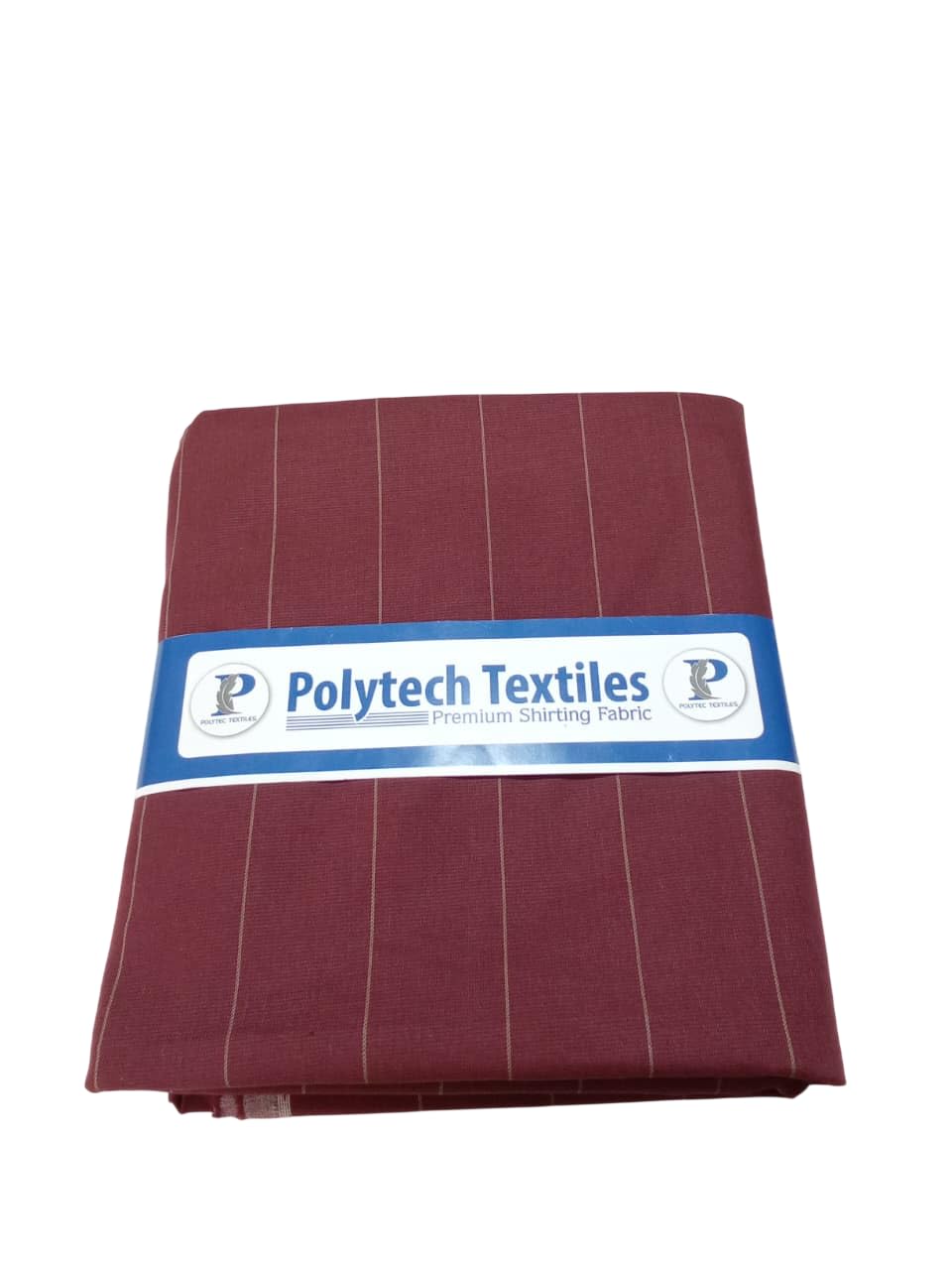 Polytech Textiles Premium Yarn Dyed Shirt Fabric -54 - Marron Lt Gold Stripe Unstitched-picture-32