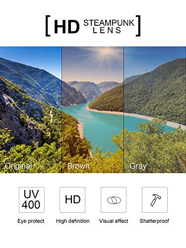 4 Pairs Steampunk Sunglasses Retro Gothic Sunglasses Unisex Vintage Glasses4