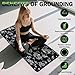 YEOUMIAR Grounding Mat Printed, 11.8 * 23.6 Universal Conductive Grounding mat for Bed, Earth Mat Grounding Pad for Better Sleep, Reduce Anxiety, Feet and Back Pain, Inflammation, Headache Relief