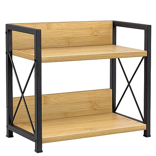 image for Giikin Countertop Shelf Organizer, 2 Tier Kitchen Spice Rack Organizer