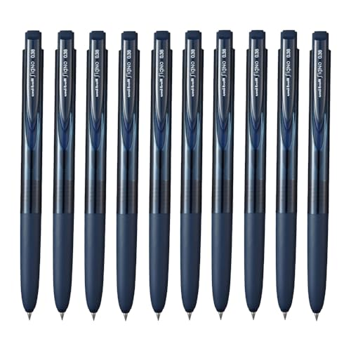 Mitsubishi Pencil Signo RT1 UMN-155-38 Uni Ballpoint Pen, 0.38 mm, Blue Black [Set of 10] Receipt Items UMN15538.64