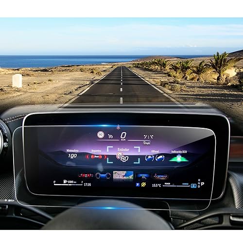 Coleya Pellicola Protettiva per Display Compatibile con Mercedes Benz C-Class W206 2021-2023, W206 Pellicola Protettiva in Vetro Temperato, 9H Antigraffio Proteggi Schermo del Cruscotto (12,3 Pollici)